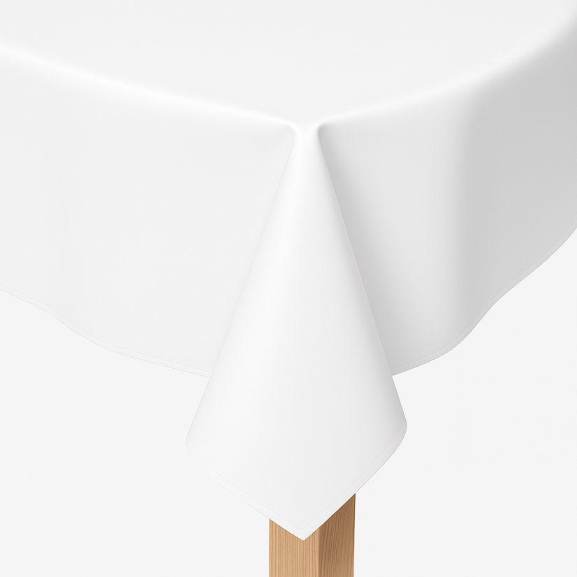 PVC ubrus - Bílý - Vyber rozměr: 100x140