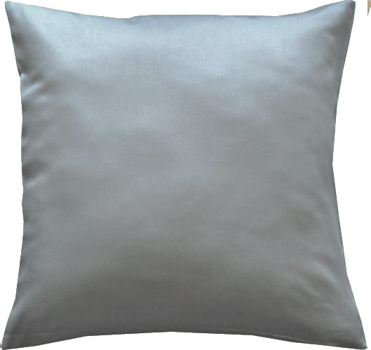 Povlak na polštářek bavlněný satén UNI - tm. šedý - Rozměr polštářku: 40x40