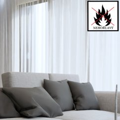 Záclona Enzo s olovkom - nehorľavá