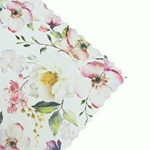 Teflonový ubrus tisk Růžová zahrada - Vyber rozmer: 75x75