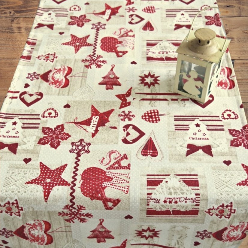 Ubrusy, běhouny Červené Vánoce - Vyber rozměr: 40x120