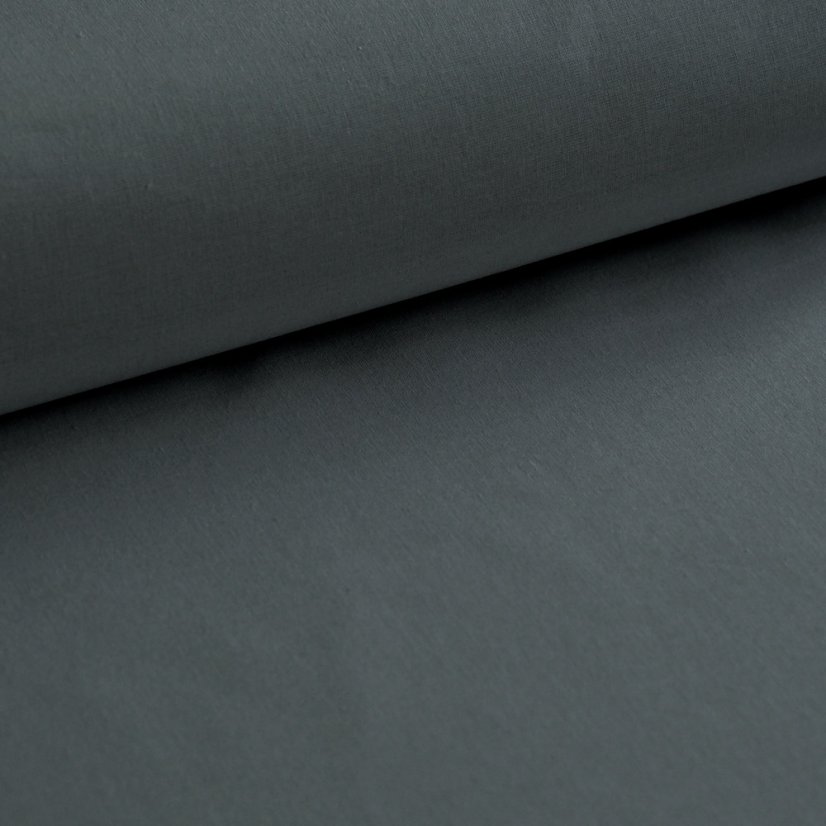 Bavlnená látka Noris - antracitová - Šírka materiálu ↔ (cm): 160