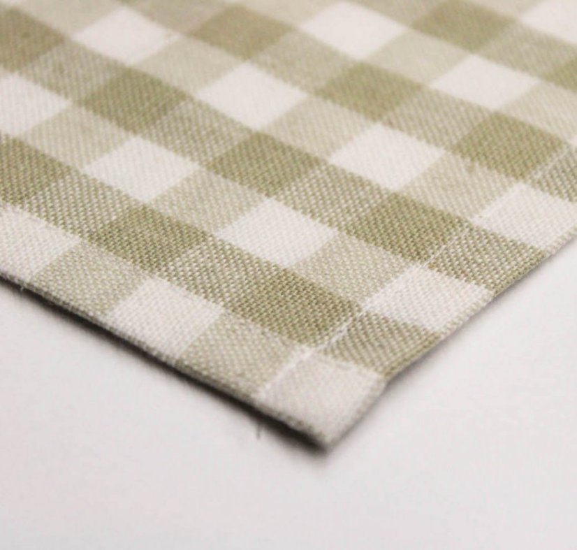 Ubrus a prostírání kanafas - šedo-béžový - Vyber rozměr: 40x40