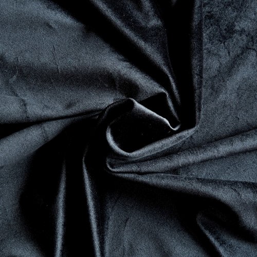 Dekorační látka Velluto 20 - černá - Šíře materiálu (cm): 150, Vyberte šití: bez obšití