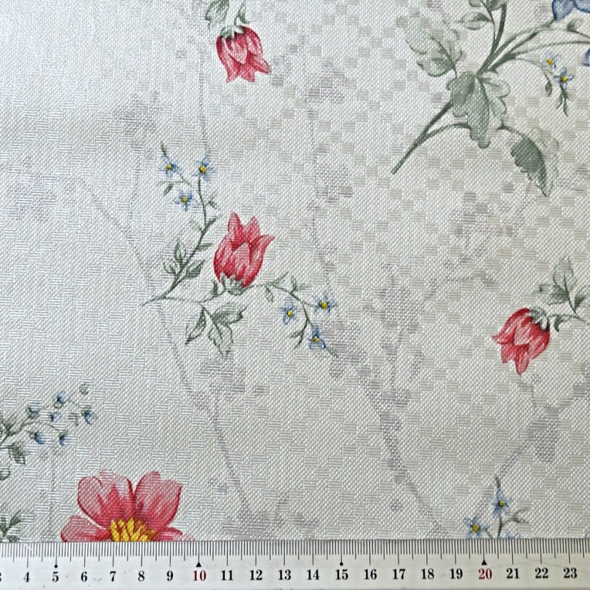 PVC obrusovina - Fleur červená