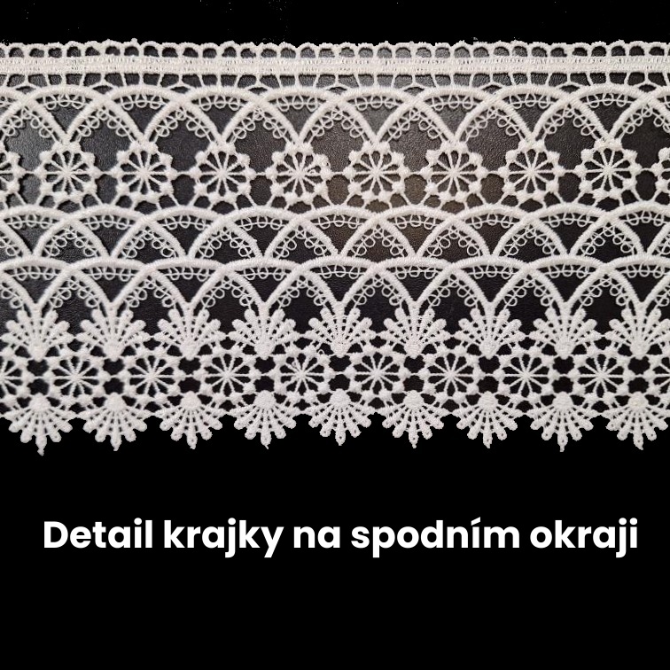 Voálová záclona Coleta - Vyber rozměr záclony  ↕VxŠ ↔ (cm): 90x300