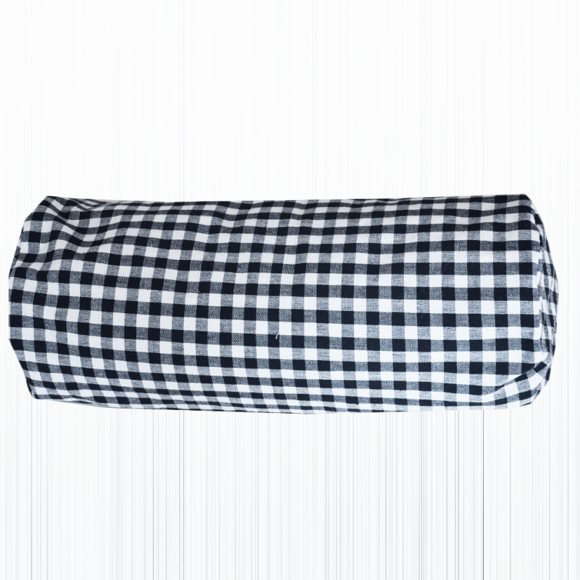 Povlak na polštářek váleček - kanafas černý