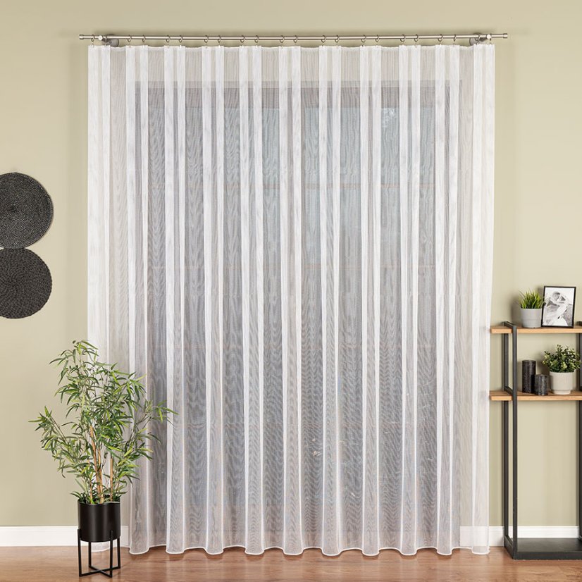 Kusová záclona Miranda s olůvkem - Vyber rozměr záclony  ↕VxŠ ↔ (cm): 140x250