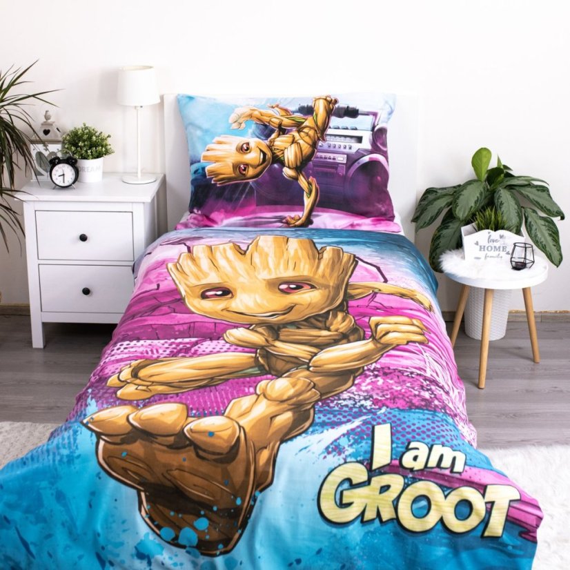 Obliečky hladká bavlna - Groot - Rozmer obliečky: 140x200+70x90