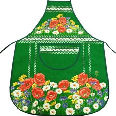 Zástěra vlčí máky - zelená