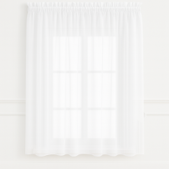 Nežehlivý bílý voál s olůvkem