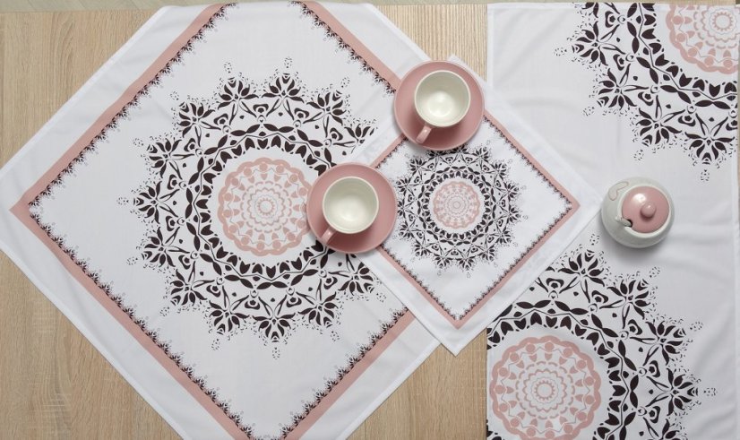Ubrus Mandala hnědá - Vyber rozmer: 40x70