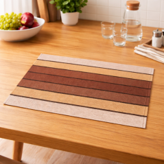 Tkané prostírání - Pruhy hnědé-rozměr: 33x45