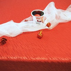 Dekoračná organza - biela