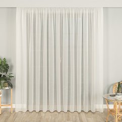 Voálová kusová záclona Scarlet - ecru