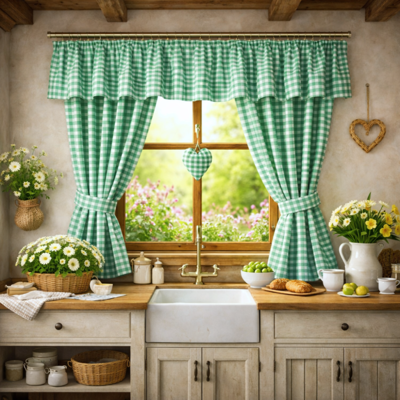 Kanafasový závěsový set