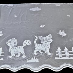 Dětská kusová záclona Kočička