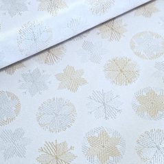 Vánoční látka na ubrusy - Sněhové vločky