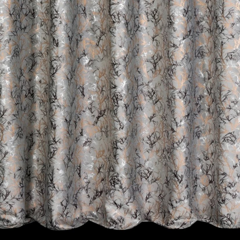 Dekorační látka Valencie – šedá - Vyber šití: bez obšití, Výška látky ↕ (cm): 300
