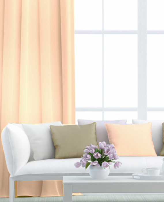 Kusový závěs - Blackout meruňkový - Vyber rozměr závěsu ↕VxŠ ↔ (cm): 250 x 140 cm