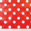 PVC obrusovina - Červená s bodkami