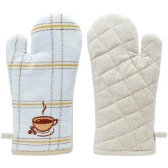 Chňapka s výšivkou -  Káva