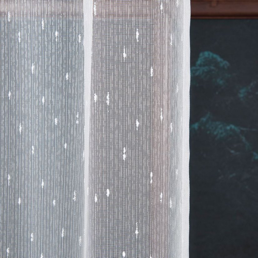 Záclona Sofia s olůvkem - Vyber výšku ↕ (cm): 325, Vyber šití: bez obšití