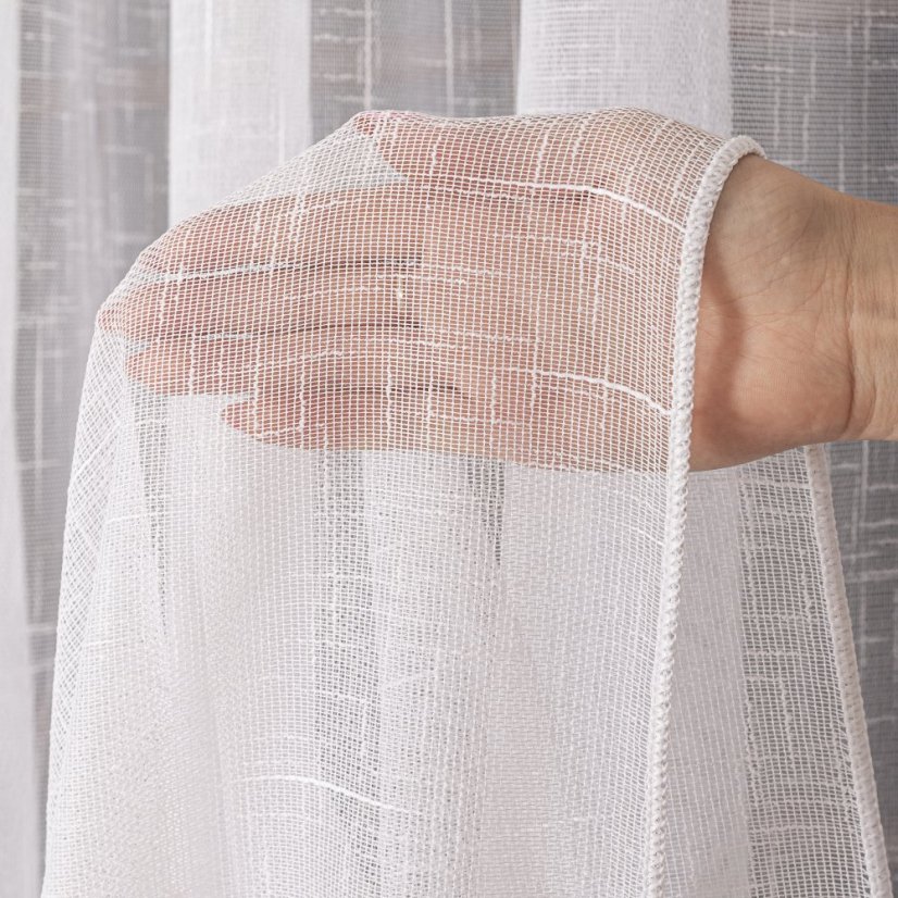 Záclona Zara s olůvkem - Vyber výšku ↕ (cm): 250, Vyber šití: bez obšití