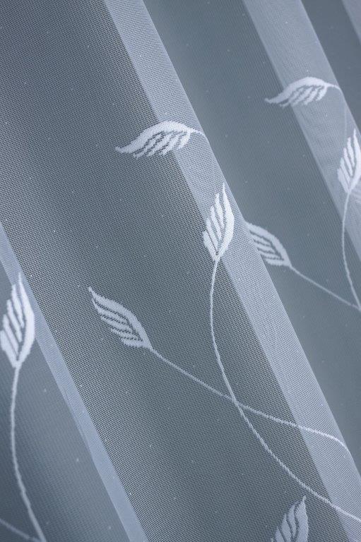 Záclona Lístka - Vyber výšku ↕ (cm): 160, Vyber šitie: bez obšití