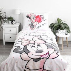 Povlečení hladká bavlna - Minnie Mouse