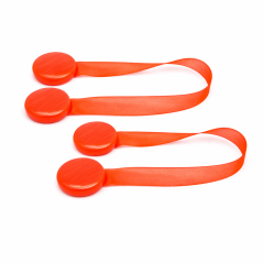 Magnetické spony na závěsy 2 ks - neonově oranžové