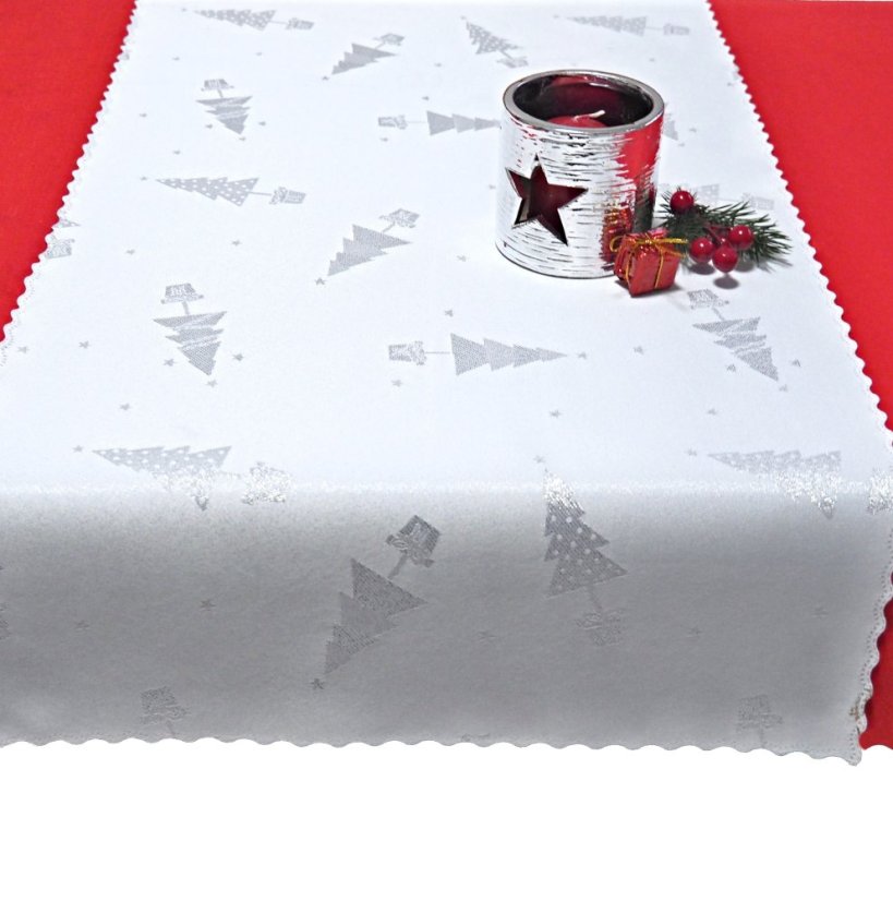 Vánoční ubrusová šála Lamatex - Stromek - Vyber rozměr: 38x120