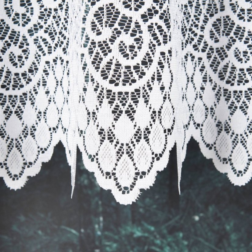 Záclona Julie - Vyber výšku ↕ (cm): 130, Vyber šití: bez obšití