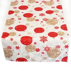 Vánoční běhoun v metráži - Baňky