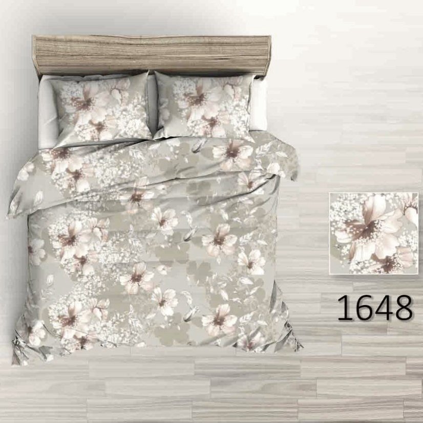 Obliečky krep Merga - hnedé - Rozmer obliečky: 140x200+70x90