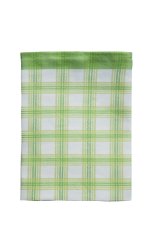 Sada bambusových utěrek káro - zelená