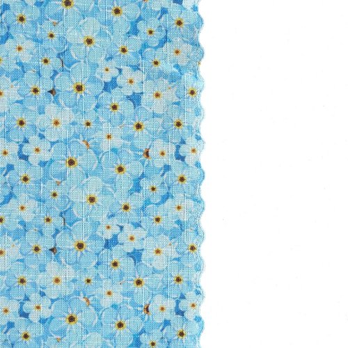 Teflonový ubrus tisk Florea - modrý - Rozměr ubrusu: 75x75
