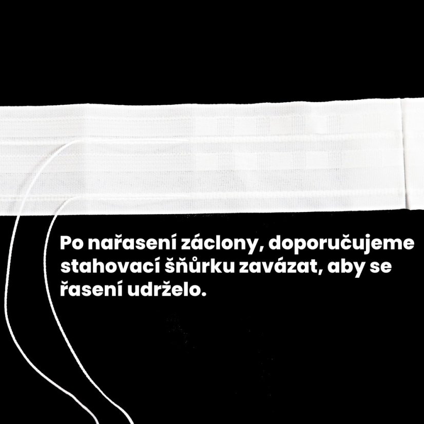 Řasící stuha U3