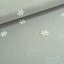Vánoční látka na ubrusy - Sněhová vločka - šedá - Šíře materiálu (cm): 160