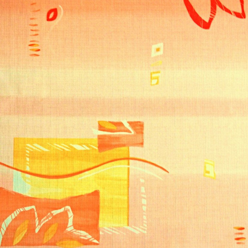 Teflonový ubrus tisk Kamila - oranžový - Vyber rozměr: 75x75