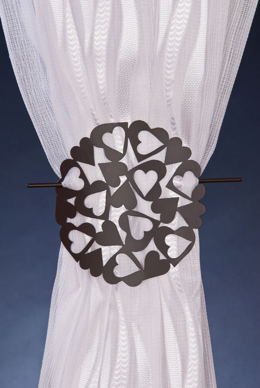 Spona dekorační kovová - Tofa tmavý-bronz