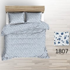 Povlečení krep Modré kytičky