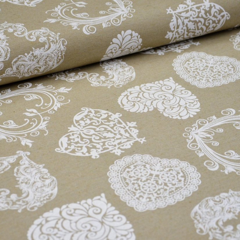 Bavlněná látka Coeur - Šíře materiálu ↔ (cm): 140