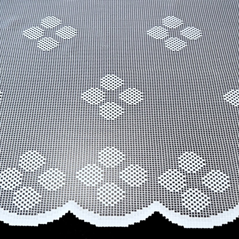 Záclona Lujda - Vyber výšku ↕ (cm): 160, Vyber šití: bez obšití