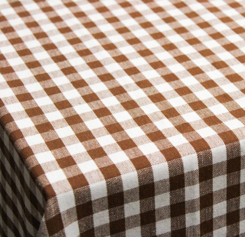 Obrus ​​kanafas - hnedý - Vyber rozmer: 80x80