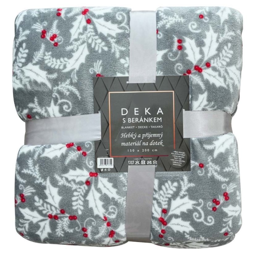 Vánoční deka LUX – Cesmína