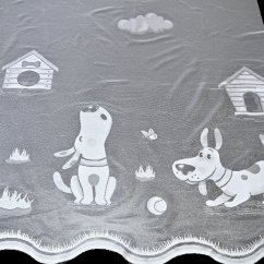 Dětská kusová záclona Hafík