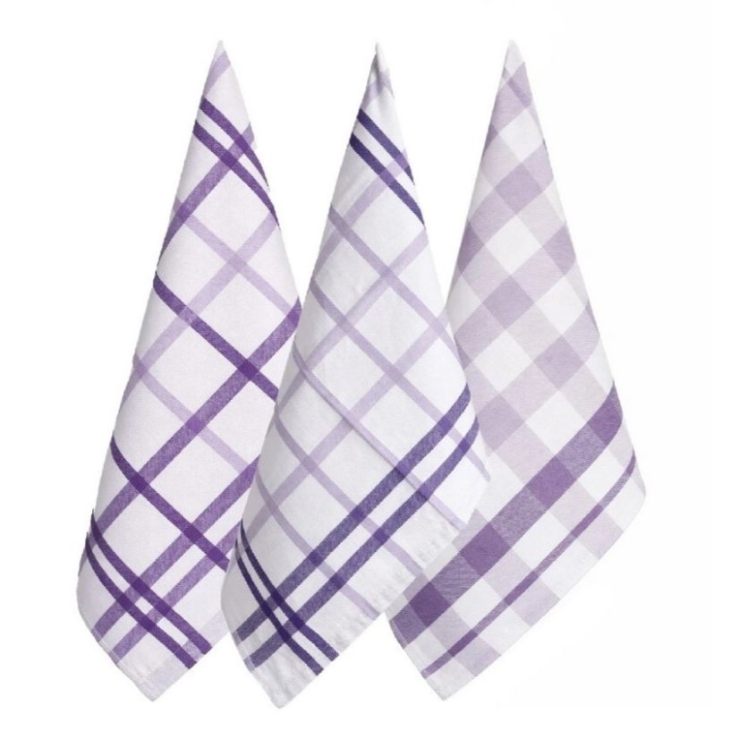 Sada utierok - Fialové káro