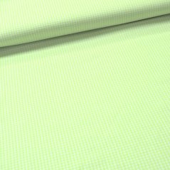 Látka Kanafas jarně zelená - 0,2 cm káro