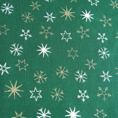 Vánoční ubrusy - Hvězdičky – zelené